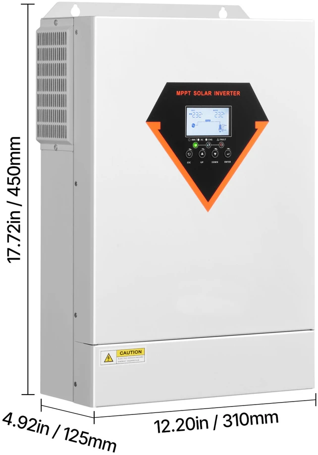 VEVOR Hibridinis saulės inverteris su įkrovikliu 6000W