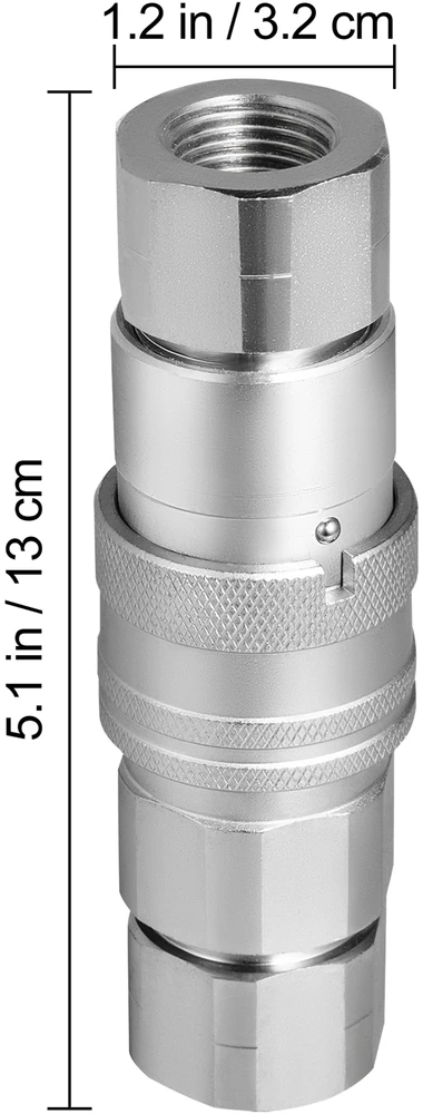 VEVOR Hidraulinis greitas sujungimas su 1/2" NPT sriegine jungtimi