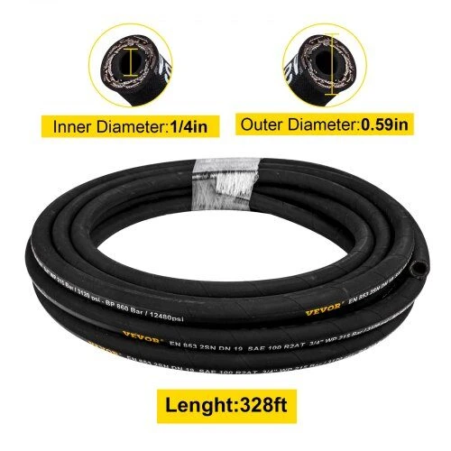 VEVOR Hidraulinė žarna 6 mm x 100 m