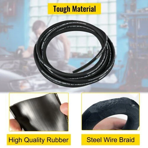 VEVOR Hidraulinė žarna 1/2" 50 pėdų 5000 PSI