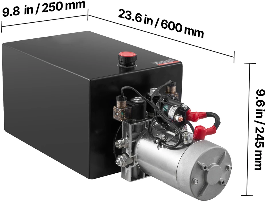 VEVOR 20 L hidraulinis įrenginys priekabai