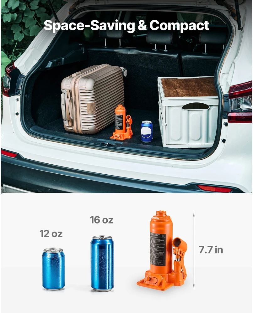 VEVOR Hidraulinis butelinis keltuvas 6 t automobiliams