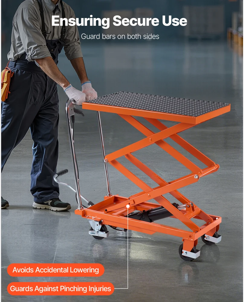 VEVOR 120 cm hidraulinė kėlimo platforma 226 kg