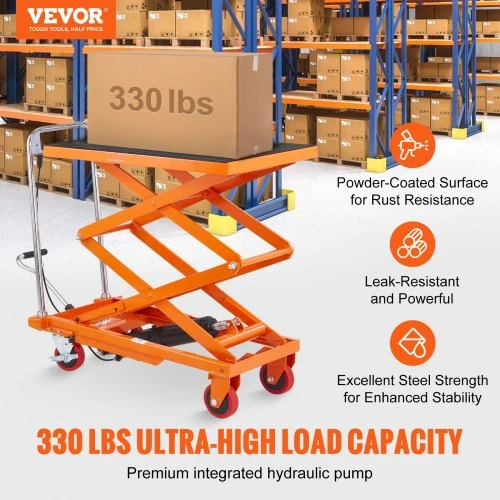 VEVOR Hidraulinis keltuvo vežimėlis, 150 kg talpa