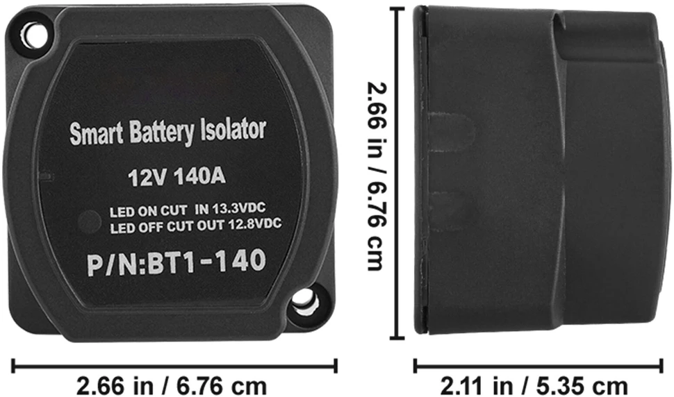 VEVOR Automatinis akumuliatorių izoliatorius 12V 140AMP