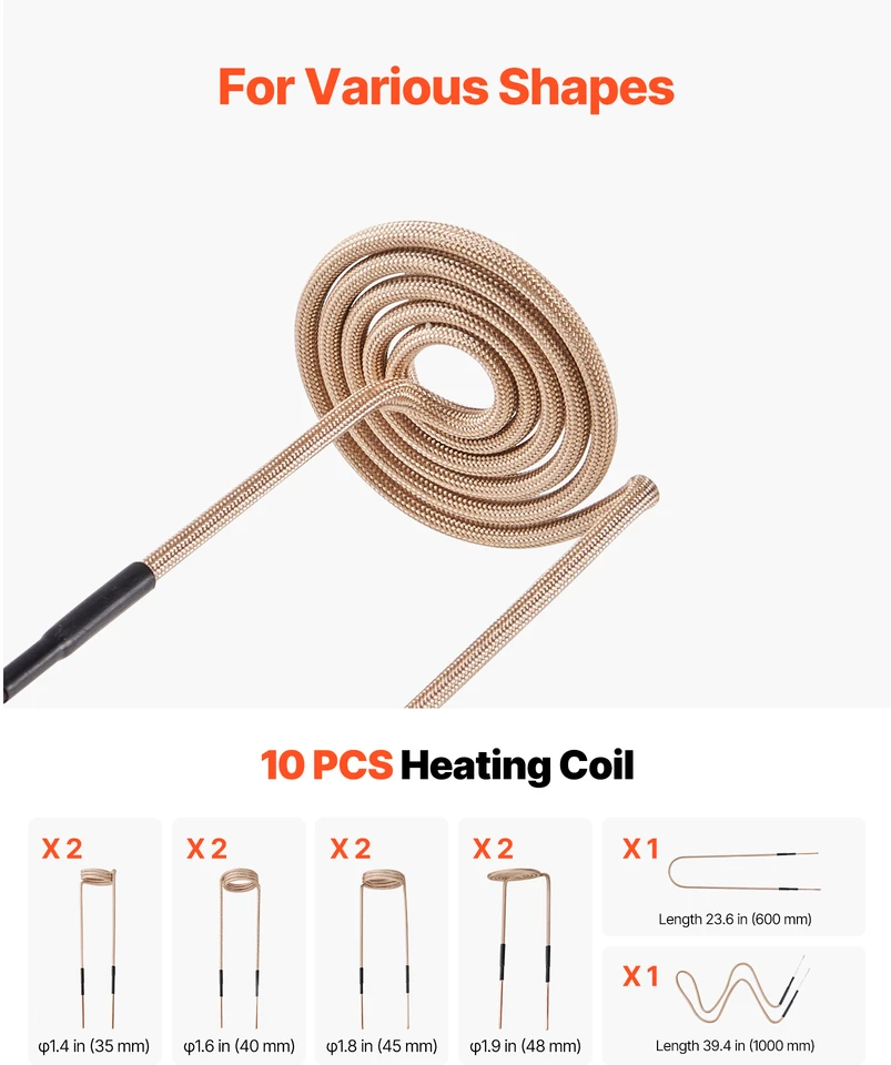 VEVOR Indukcinė veržliarakčio sistema 1100W 230V