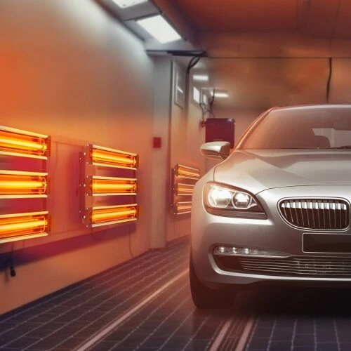VEVOR Infraraudonųjų spindulių šildytuvas dažymo kabinoms, 2 komplektai, 3000W
