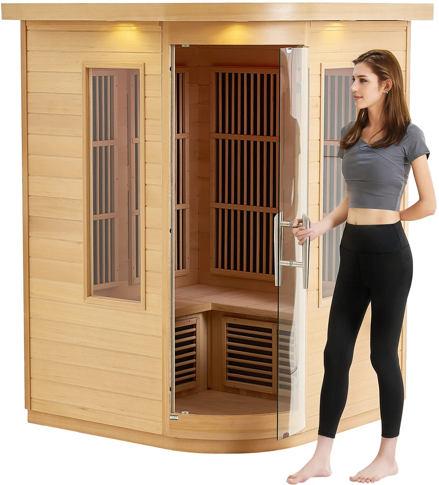 VEVOR Infraraudonųjų spindulių dvivietė medinė sauna