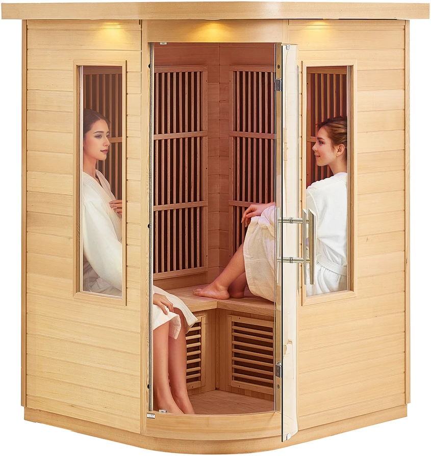 VEVOR Infraraudonųjų spindulių dvivietė medinė sauna