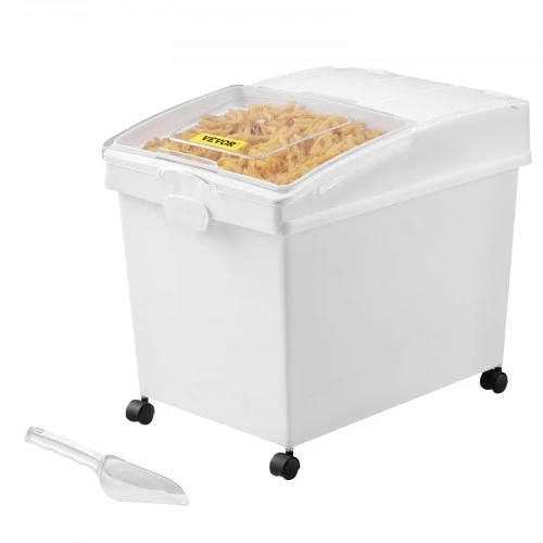 VEVOR Ingredientų dėžės su rateliais, 3 vnt.