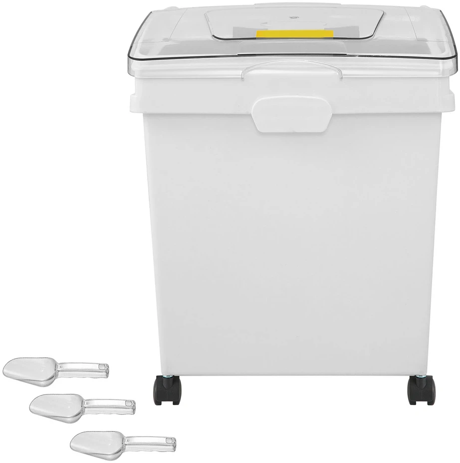 VEVOR Ingredientų dėžės su rateliais, 3 vnt.