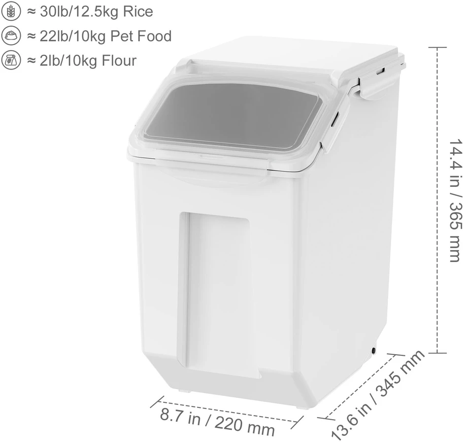 VEVOR Laikymo konteineriai su dozatoriais 2 x 15L