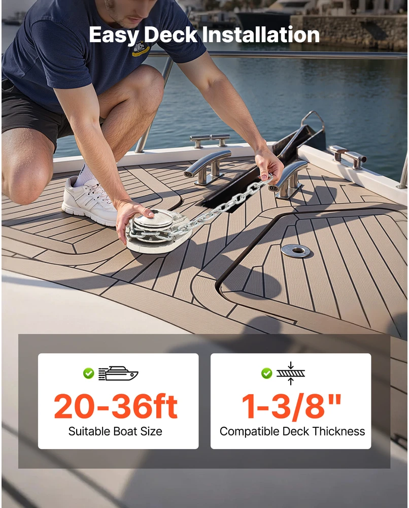 VEVOR Vertikalus elektrinis mechanizmas laivams