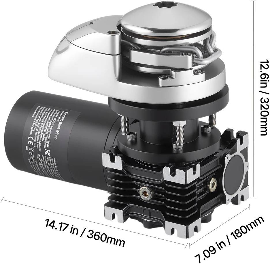 VEVOR Vertikalus elektrinis mechanizmas laivams