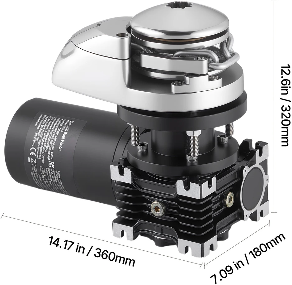 VEVOR Vertikalus elektrinis mechanizmas laivams
