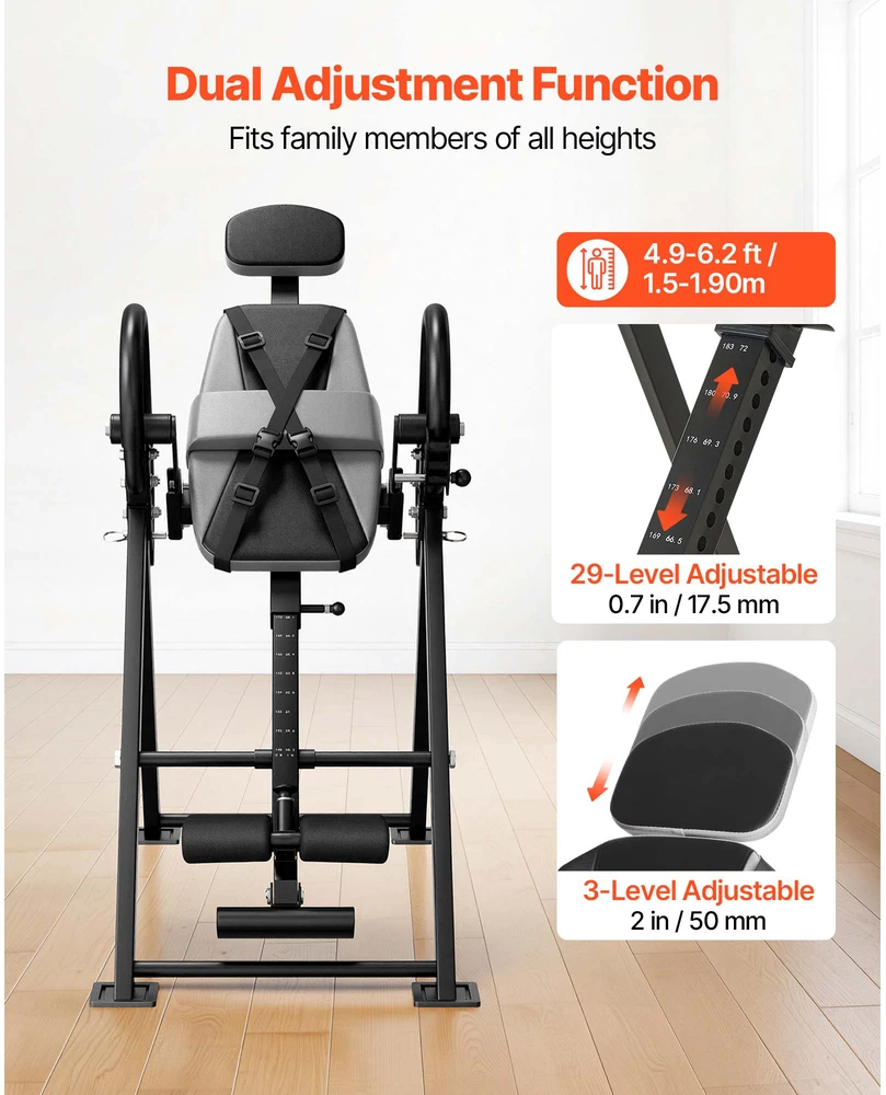 VEVOR Atvirkštinė lenta nugarai, 136 kg talpa