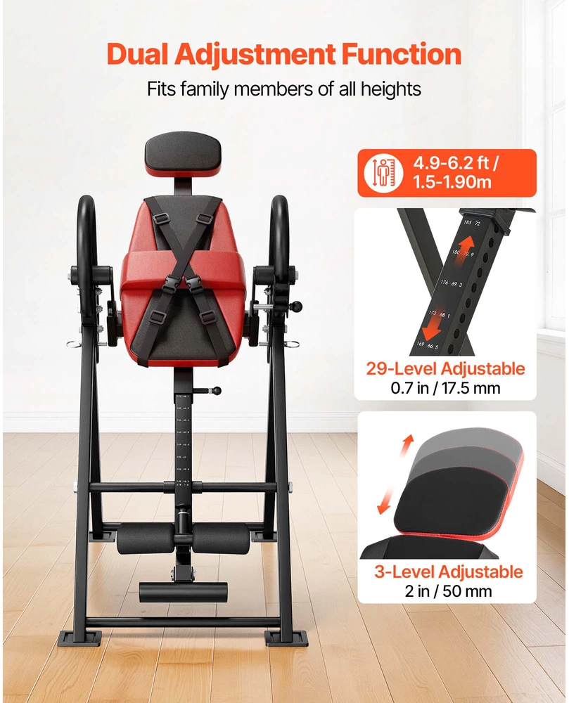VEVOR Atvirkštinis stalas, 136 kg talpa, dvigubi fiksavimo volai