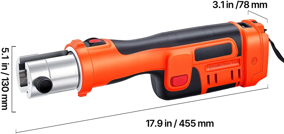 VEVOR Vamzdžių presavimo replės 18V su V15/V22/V28