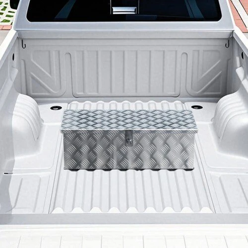 VEVOR Aliuminė įrankių dėžė automobiliui 76 cm sidabrinė
