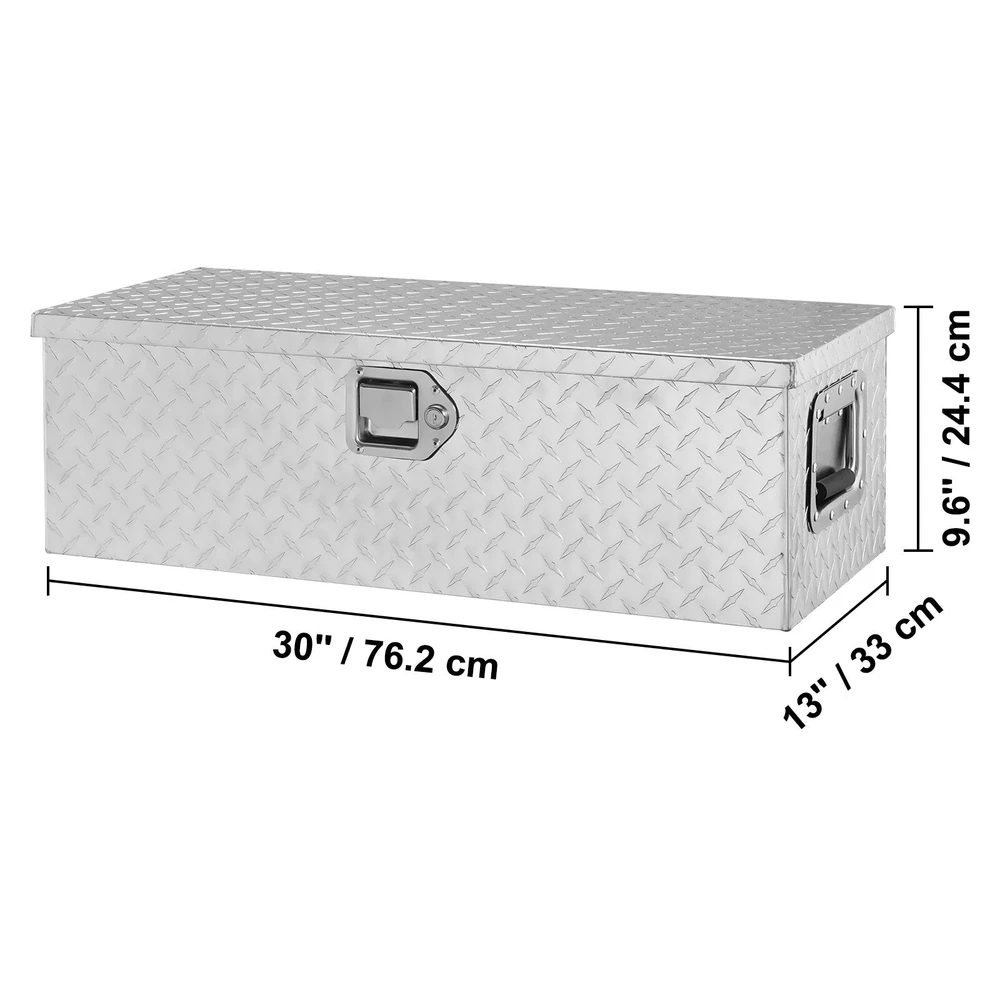 VEVOR Aliuminio įrankių dėžė sunkvežimiui 30x13x9.6 cm