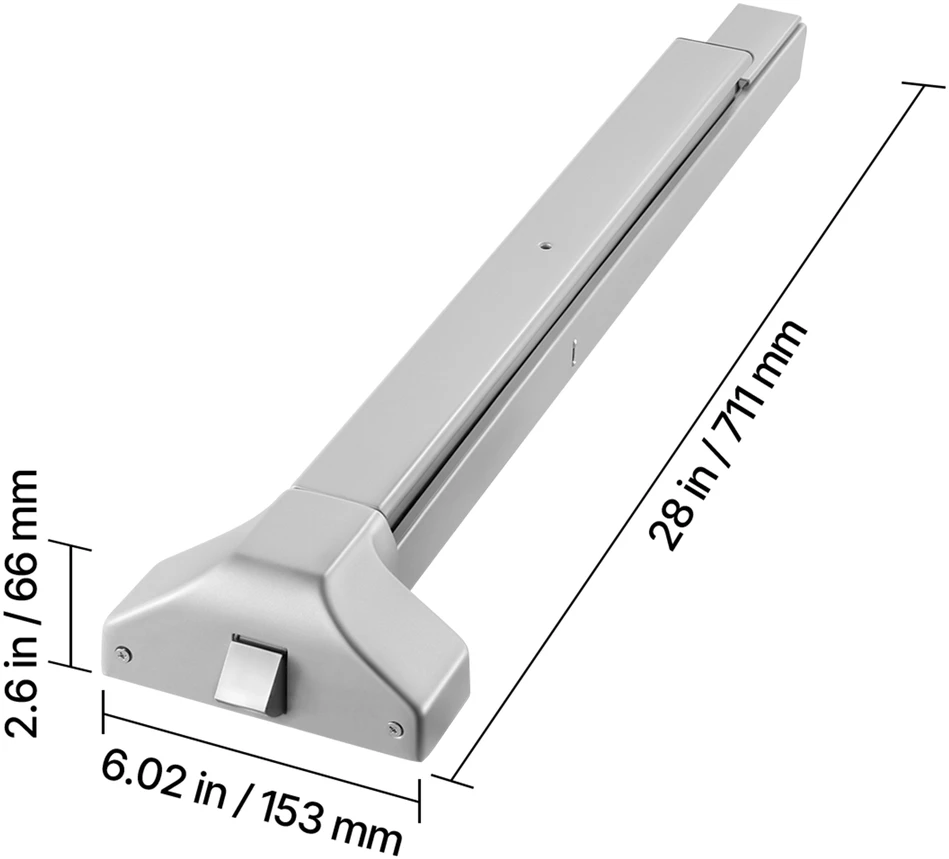 VEVOR Avarinės išeities juosta 711 mm medinėms/metalinėms durims