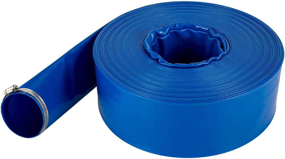 VEVOR Išleidimo žarna PVC, 4" x 32 m, mėlyna