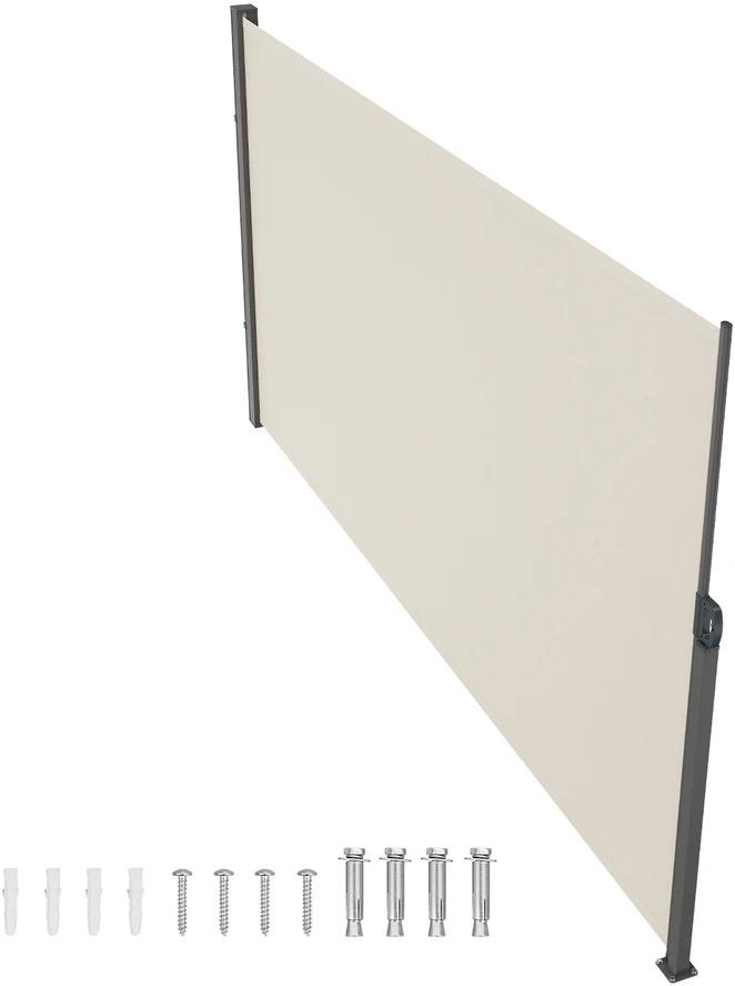 VEVOR Ištraukiama šoninė markizė, 160x300 cm, smėlinė