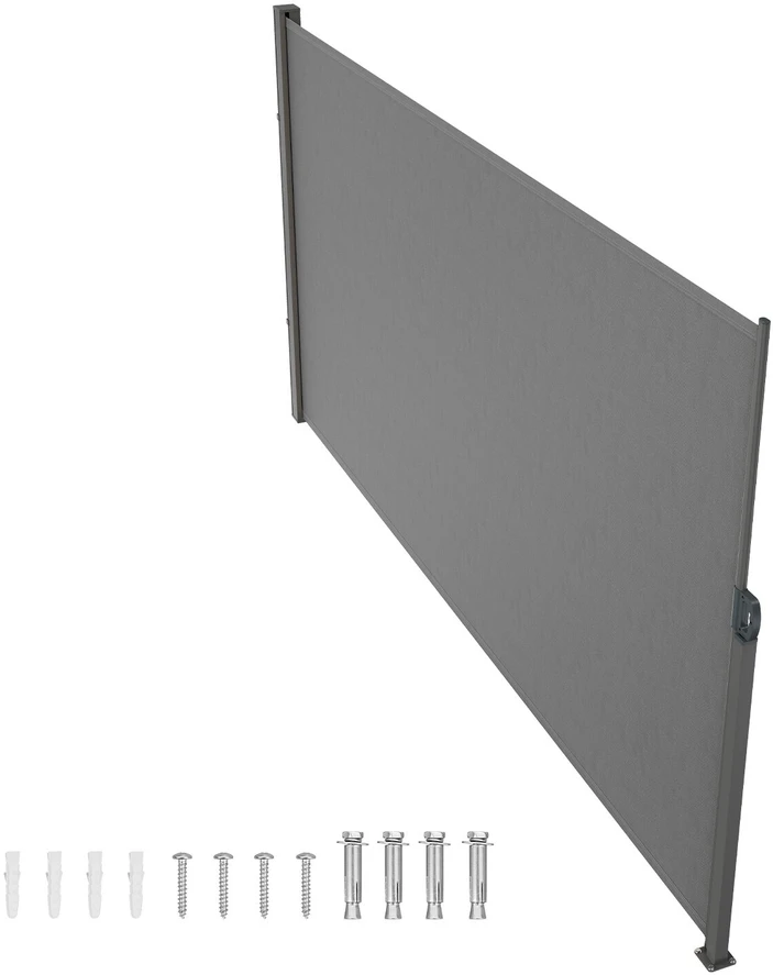 VEVOR Ištraukiama šoninė uždanga, 160x300 cm, pilka