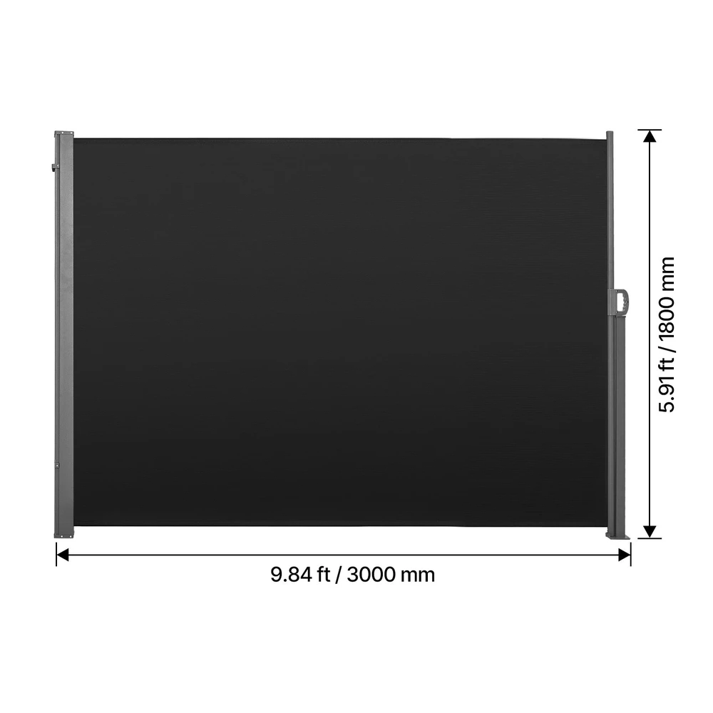 VEVOR Ištraukiama šoninė markizė 180x300 cm
