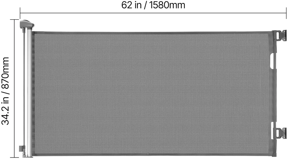 VEVOR Ištraukiamoji vaikiška vartelė 1430 mm pločio, 795 mm aukščio