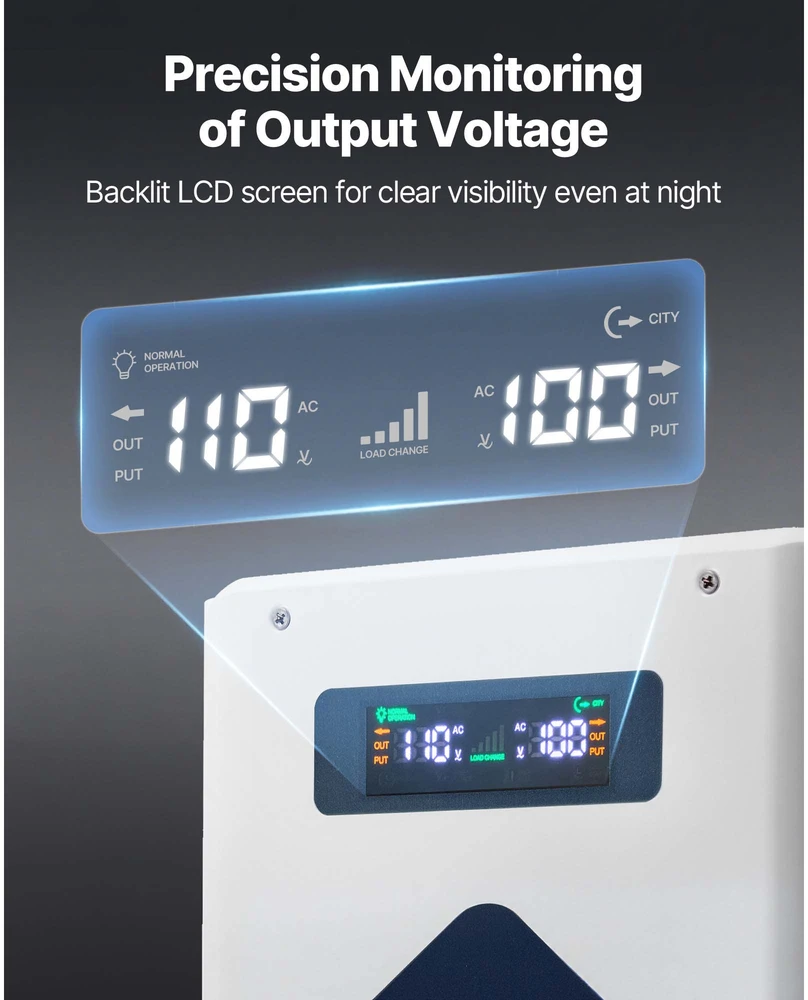 VEVOR Įtampos keitiklis 2000VA, 220V į 110V transformatorius
