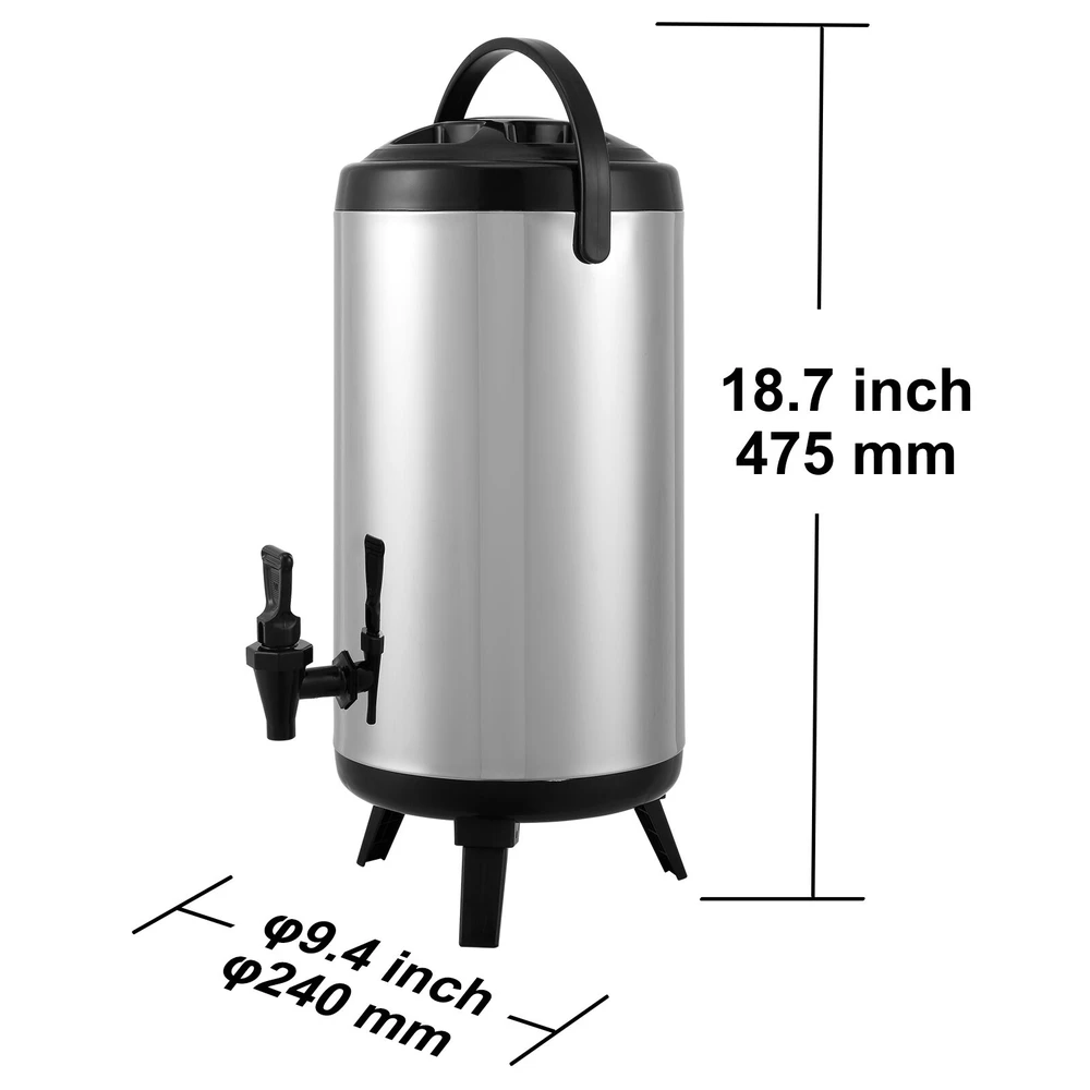VEVOR Nerūdijančio plieno gėrimų dozatorius 9.2 l
