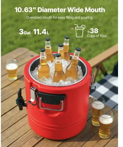 VEVOR Izoliuotas gėrimų dozatorius 11.4L