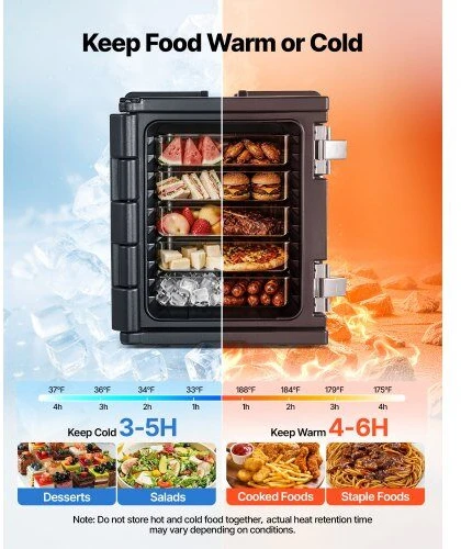 Termo konteineris maistui VEVOR YHY75L, 75 l