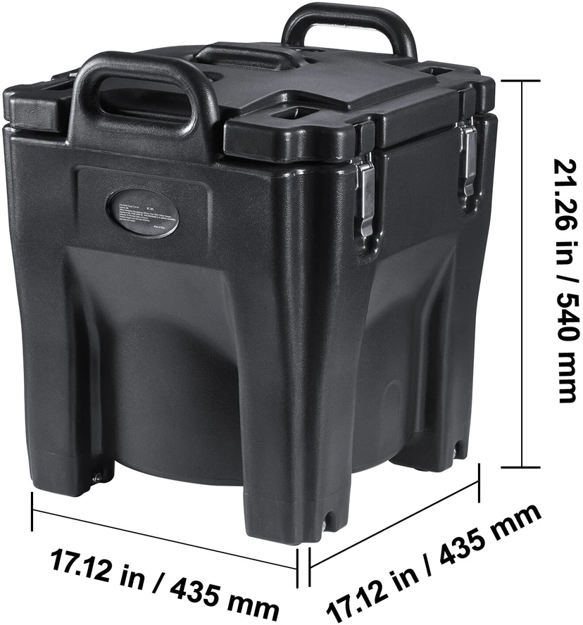 VEVOR Izoliuotas maisto laikiklis 30L, kavinėms