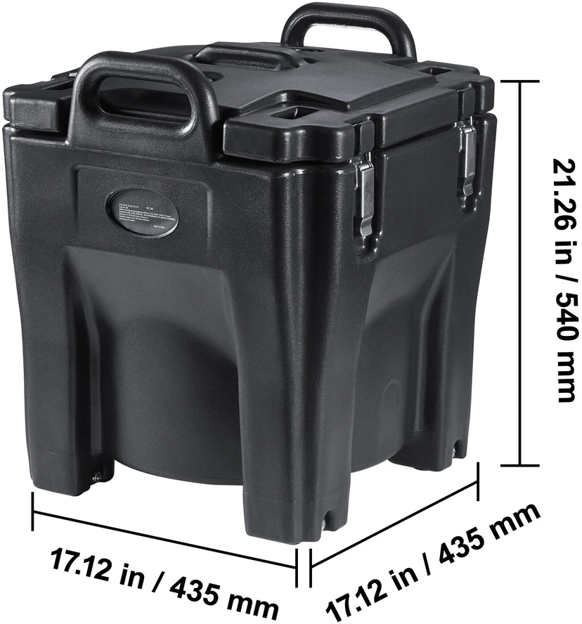 VEVOR Izoliuotas maisto laikiklis 30L, kavinėms