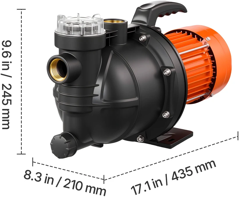 VEVOR Sodo šulinio siurblys 1300W, 230V