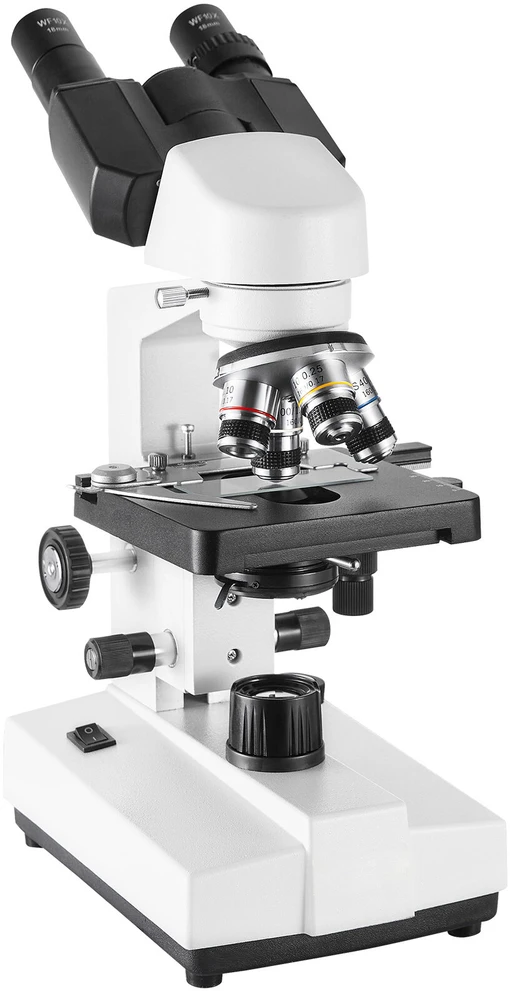 VEVOR Dvejetainis mikroskopas 40X-2500X su mechaniniu staliumi