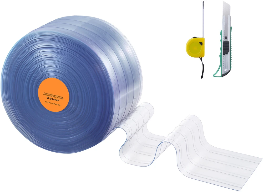 VEVOR Skaidri PVC juostinė užuolaida 30 m