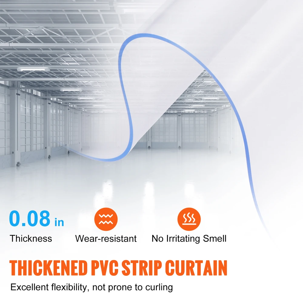 VEVOR Plastikinės PVC juostinės durys šaldikliams