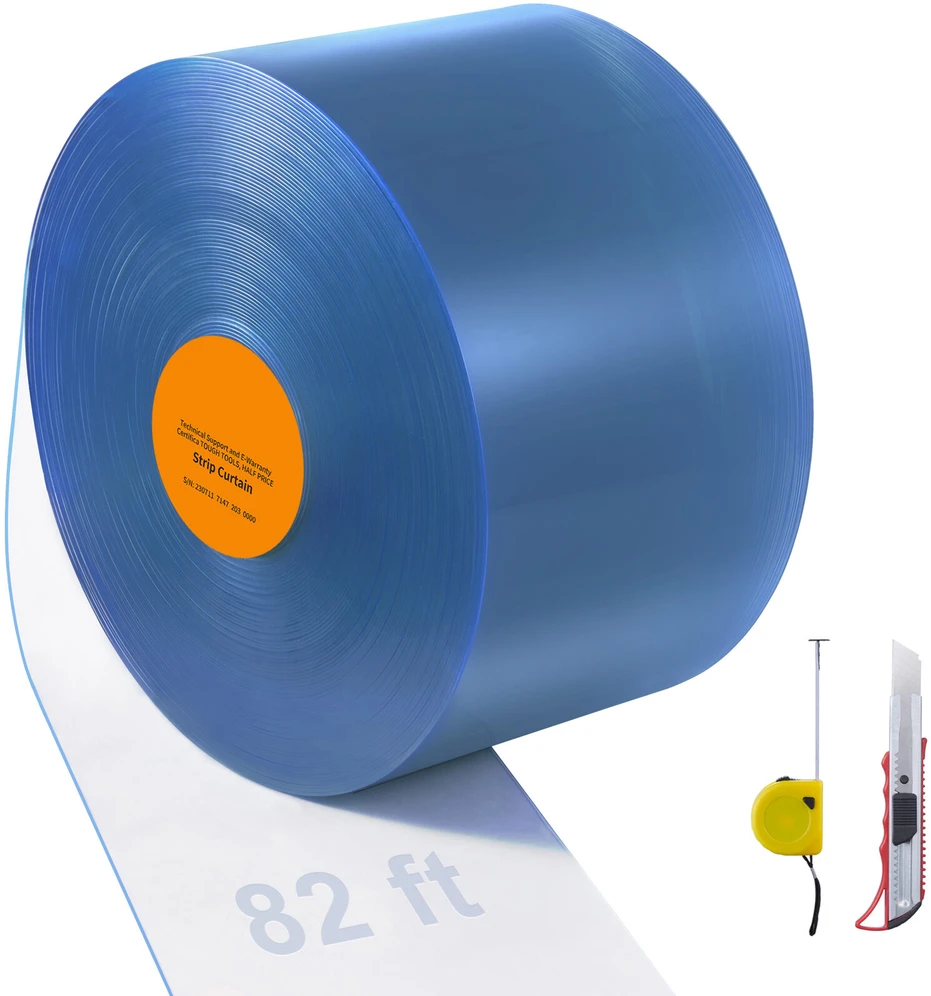 VEVOR PVC juosta užuolaidos šaldikliui 2500cm x 20cm