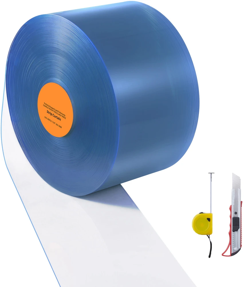 VEVOR PVC juostinės durys 2500 cm x 30,5 cm vėsintuvams