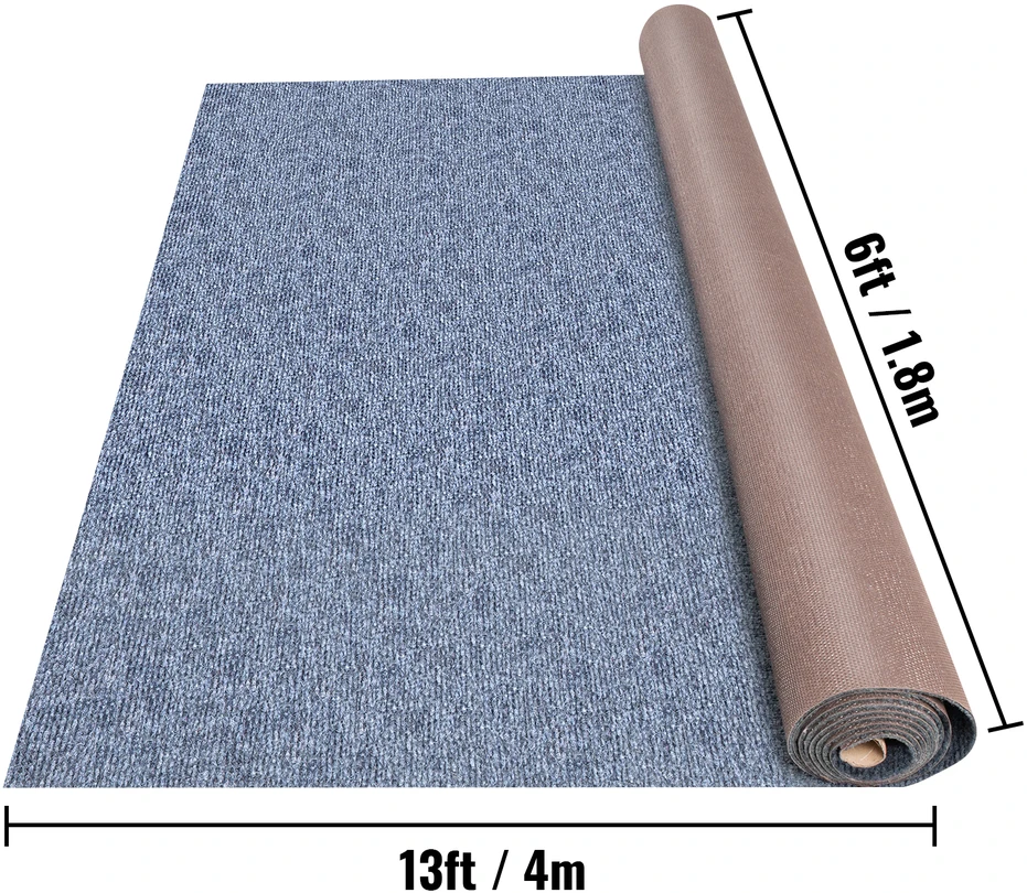 VEVOR Pilkas jūrinis kilimas 1,8m x 4m