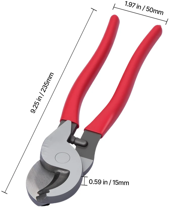 VEVOR Didelės sverto jėgos kabelių kirptuvas 235 mm