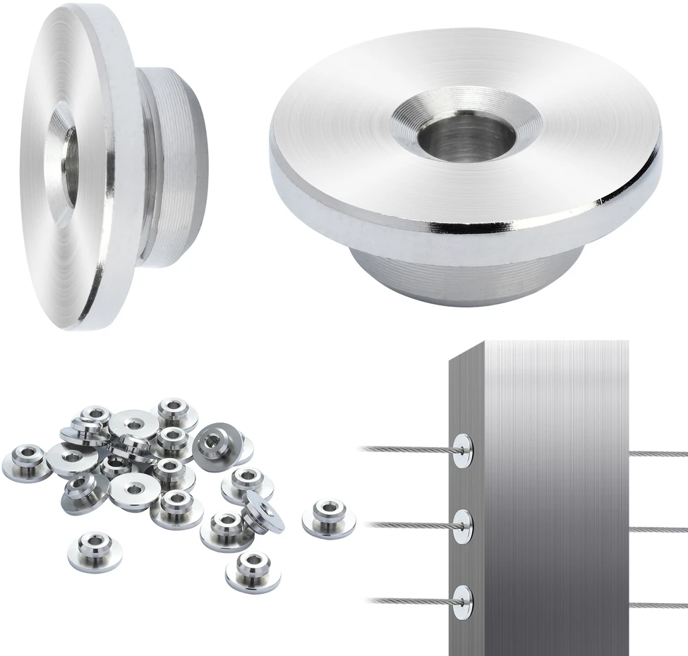 VEVOR 51 dalių kabelių turėklų komplektas 3.2mm