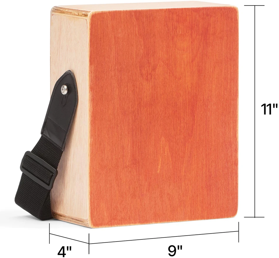 VEVOR Medinė cajon būgnas su gitaros stygomis