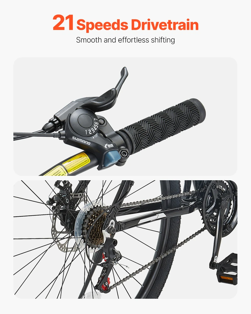 VEVOR 29" kalnų dviratis su Shimano 21 pavaromis