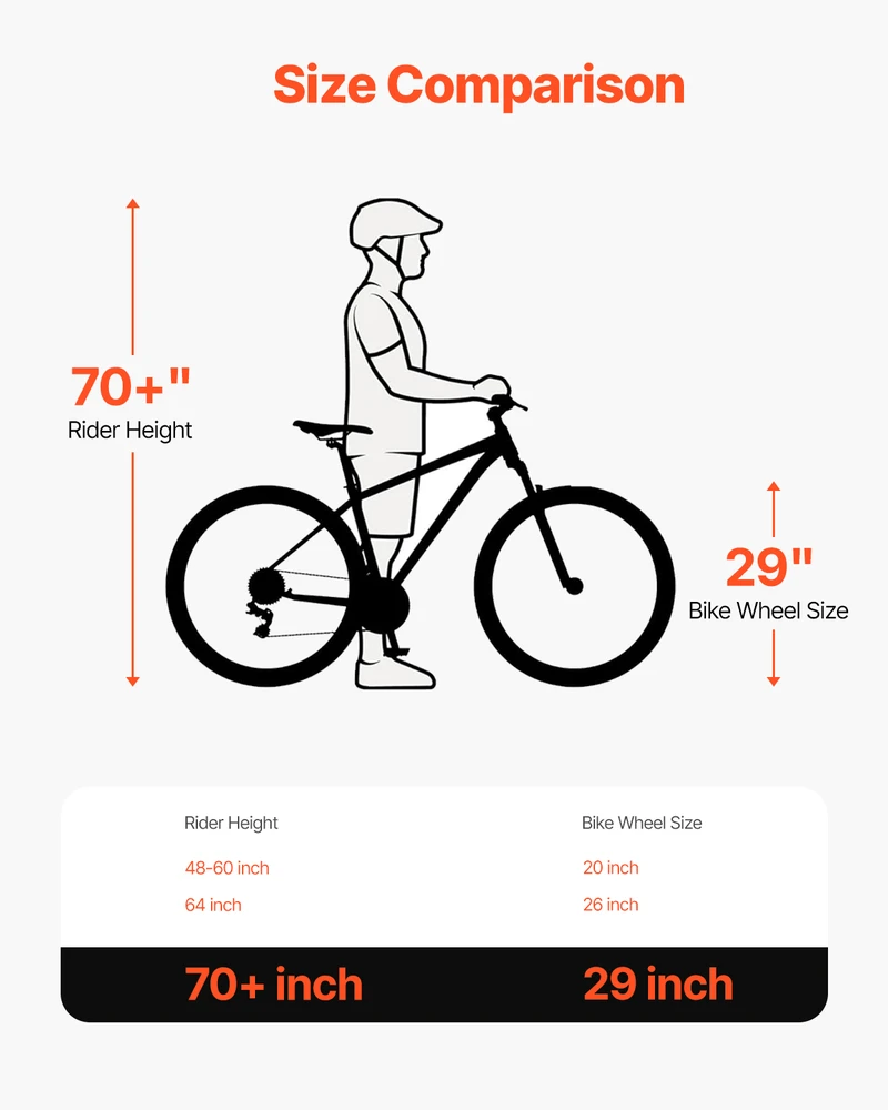 VEVOR 29" kalnų dviratis su Shimano 21 pavaromis