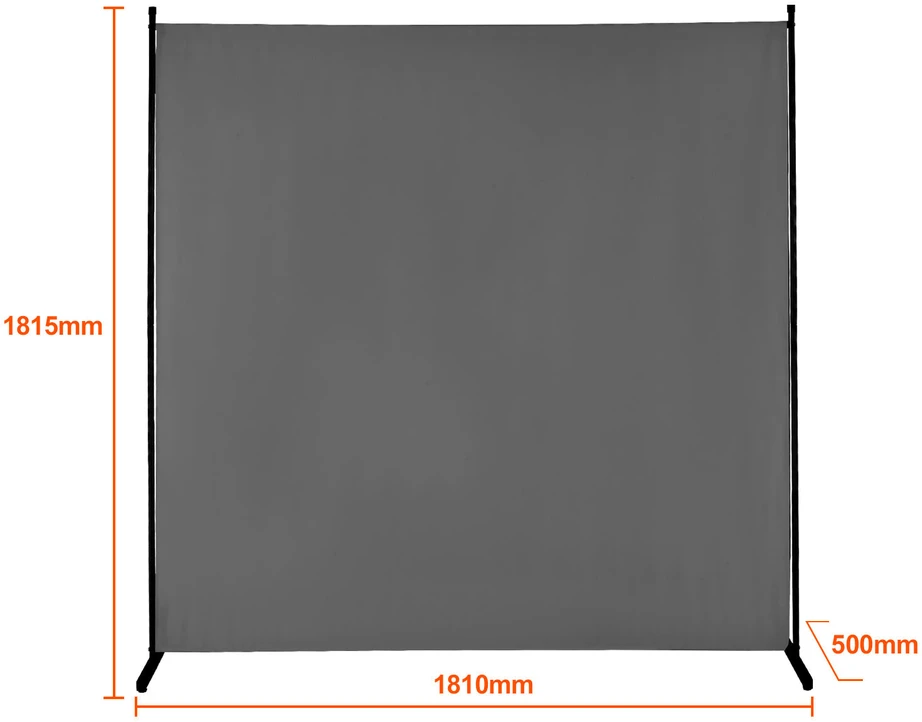 VEVOR 180 cm pilka vieno skydo kambario pertvara