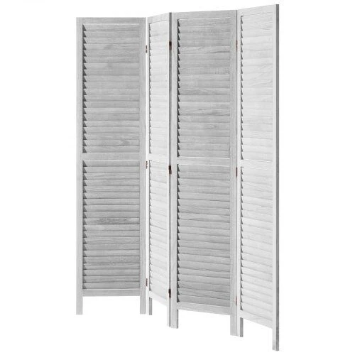 VEVOR Medinė kambario pertvara, 4 panelių